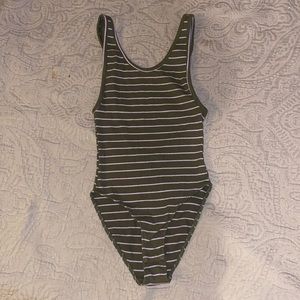 Low Back Striped Bodysuit (Out From Under)!